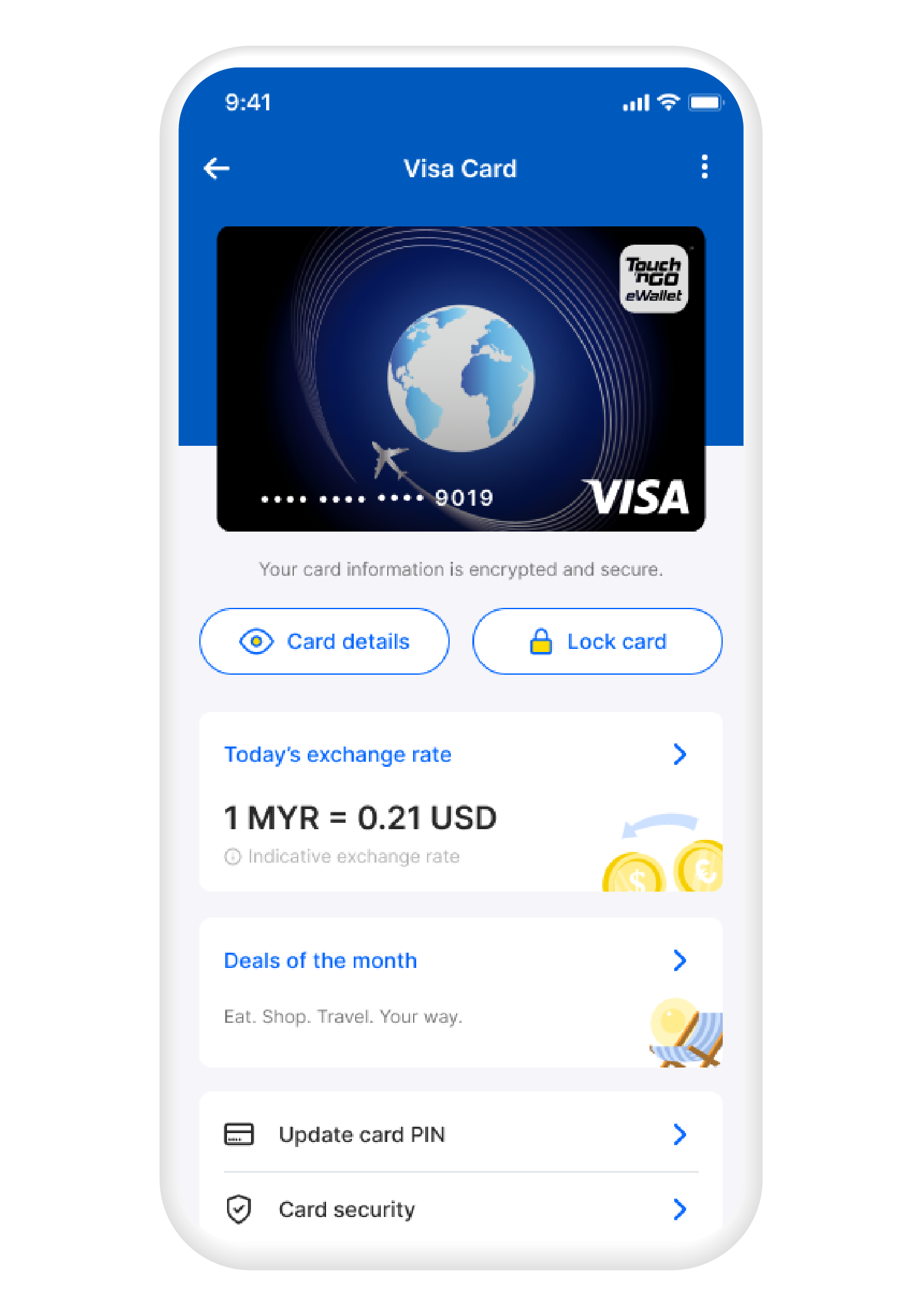 You’re done. You now have access to your card’s dashboard