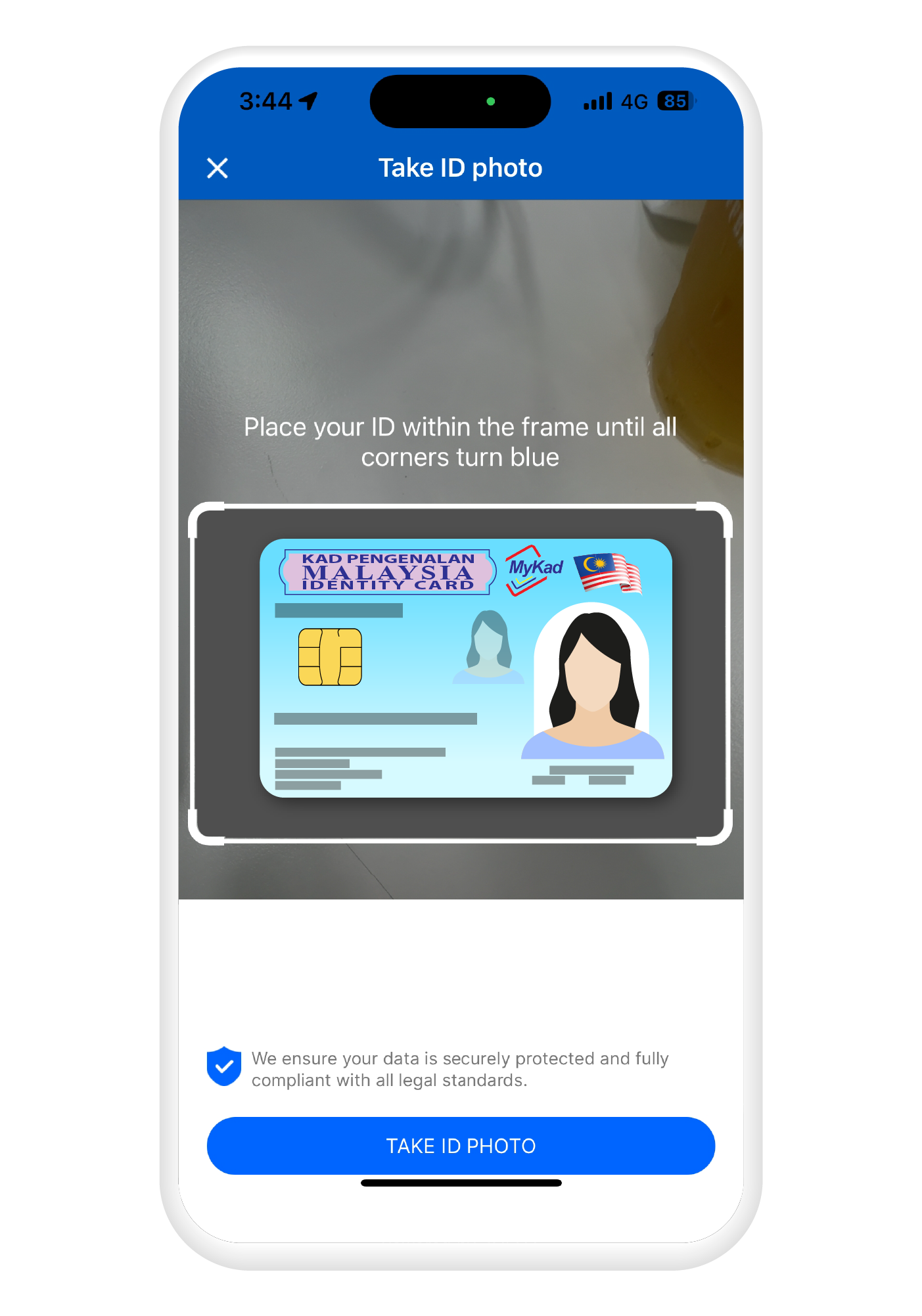 Take a photo of your ID