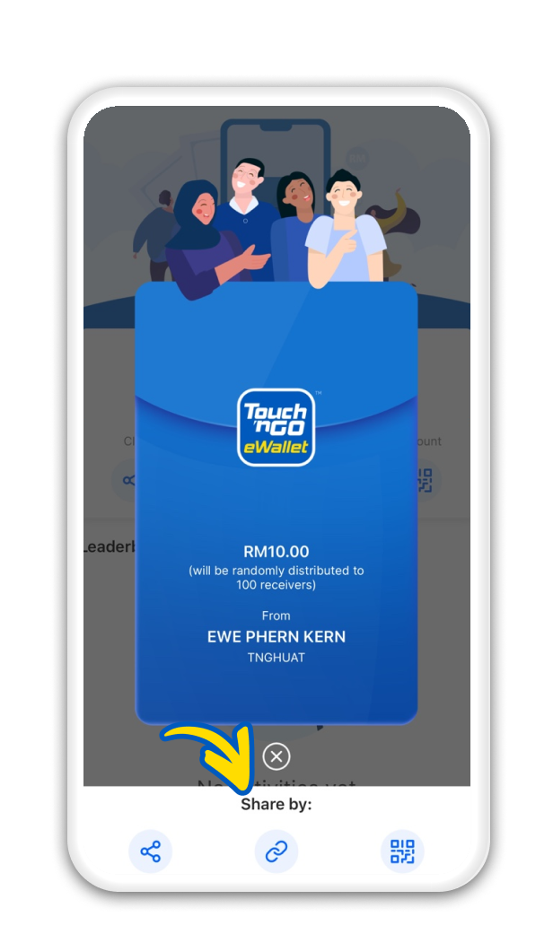 Share your QR Code with your recipients