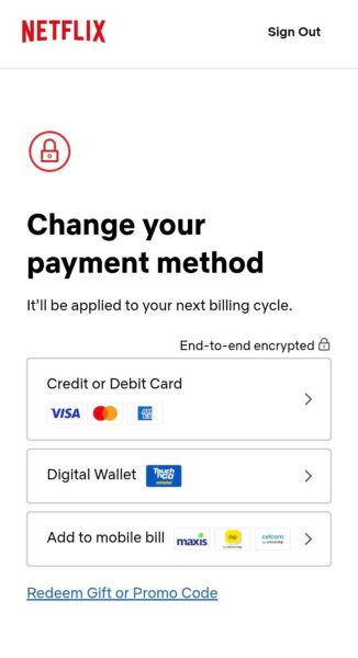 Netflix Existing User Step 4