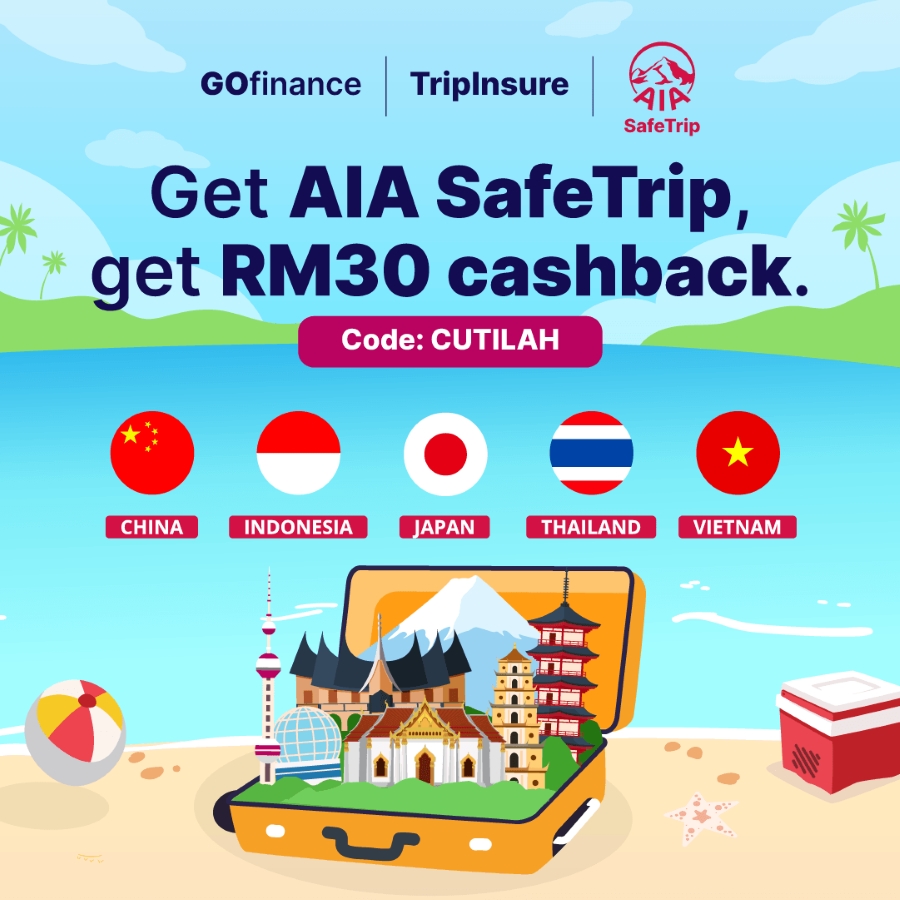 Enjoy RM30 Cashback on Travel Insurance With AIA SafeTrip!