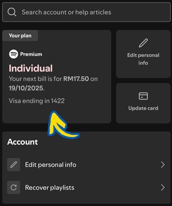 Spotify Exisiting User Step 3