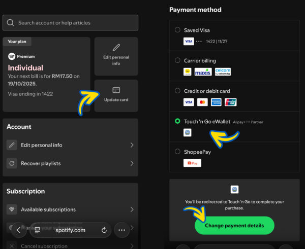 Spotify Exisitng User Step 4
