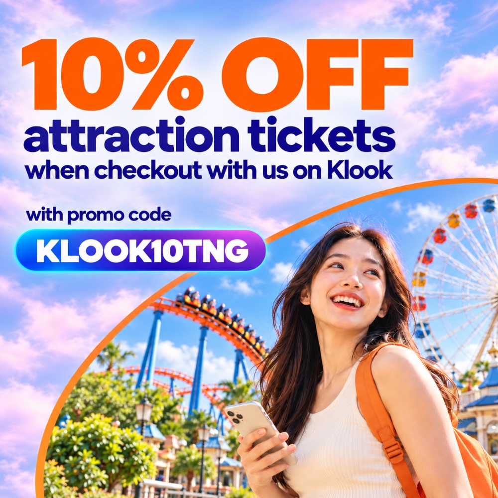 Enjoy 10% OFF on Klook!