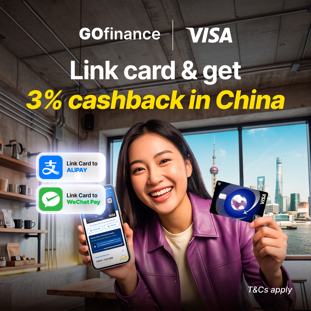 3% Cashback in China with Visa Travel Card
