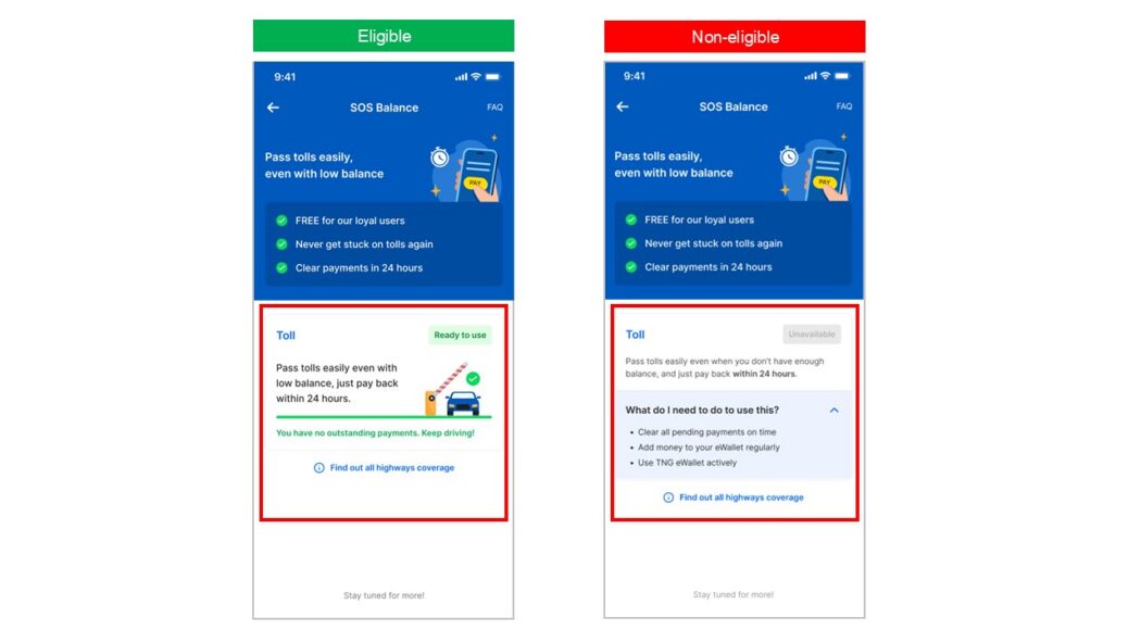 SOS Balance - TNG eWallet