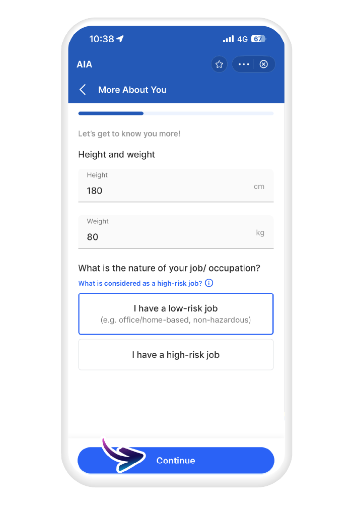 Complete the health questionnaire​