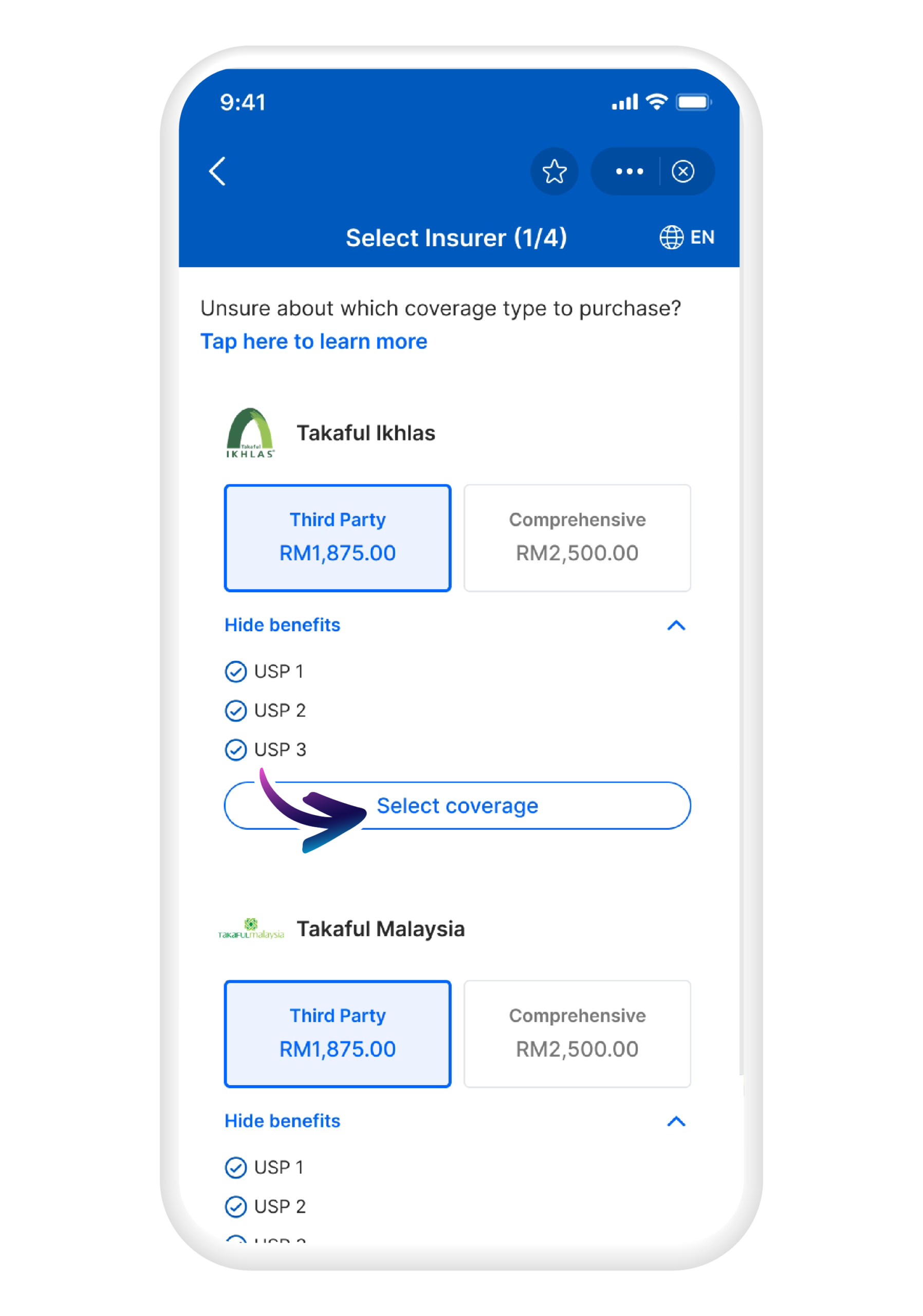 Select the best coverage plan for you