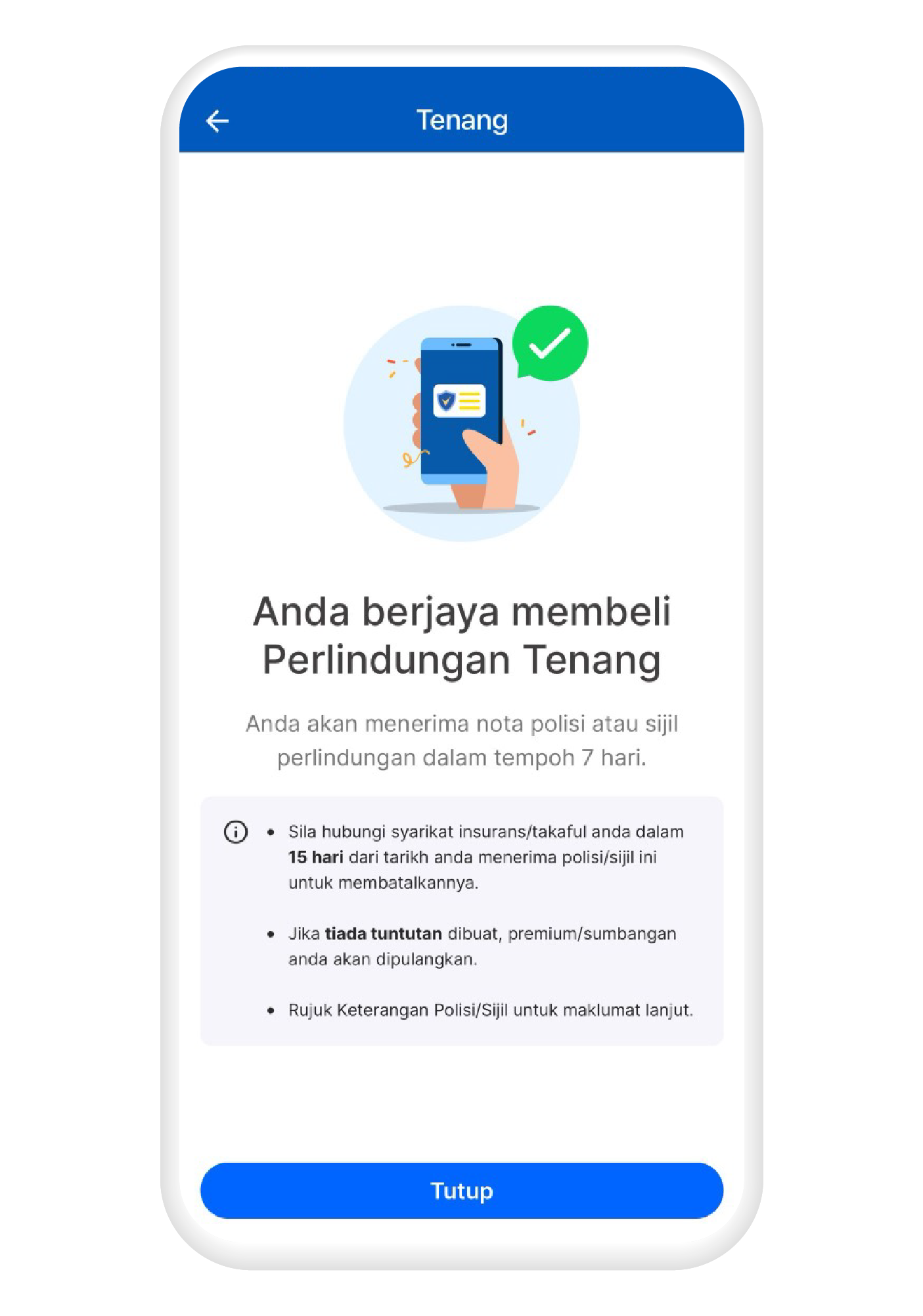 Siap! Permohonan anda kini sudah berjaya!​