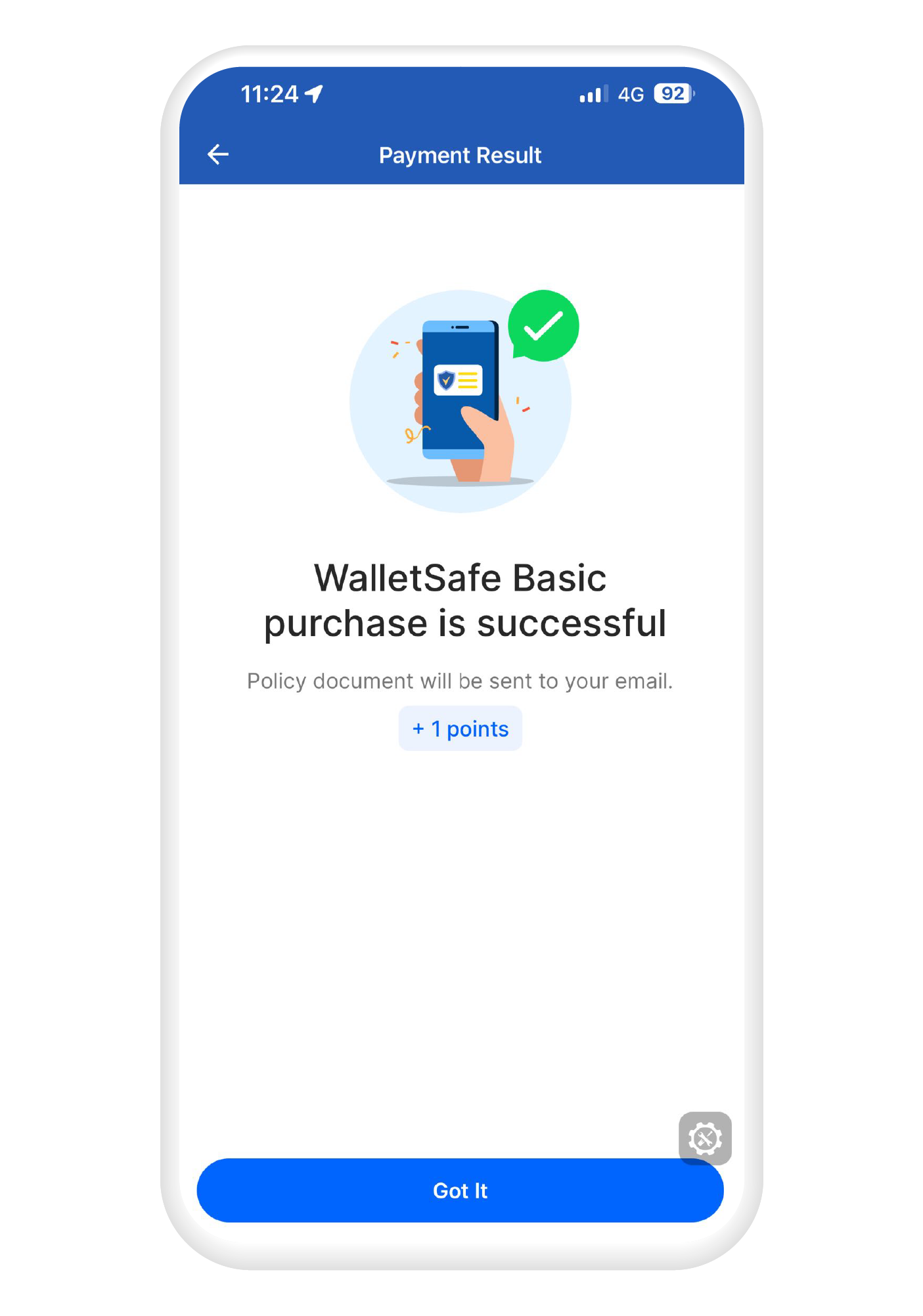 You’re all set. Tap "Go to My Policies" to see your plan.​