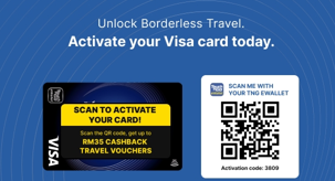 The welcome letter with the QR code and activation code to keep safe
